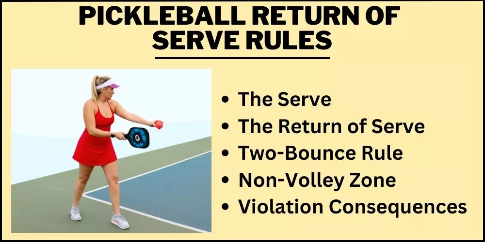 Pickleball return of serve rules