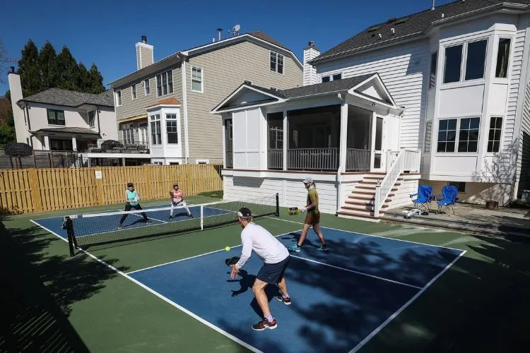 DIY Court Building on a Driveway